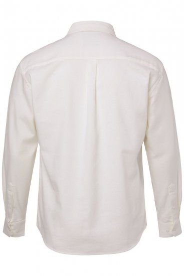 JP1880 Checked Flannel Shirt Long Sleeve Creamy White - Skjorter - Store skjorter - 2XL-8XL