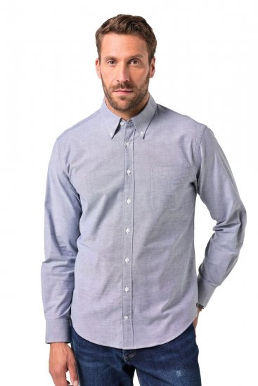 JP1880 Oxford Shirt Long Sleeve Denim Blue - Skjorter - Store skjorter - 2XL-8XL