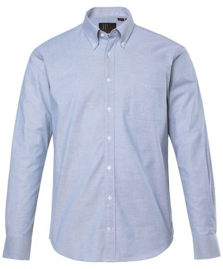JP1880 Oxford Shirt Flexnamic Long Sleeve Ash Turquoise - Skjorter - Store skjorter - 2XL-8XL