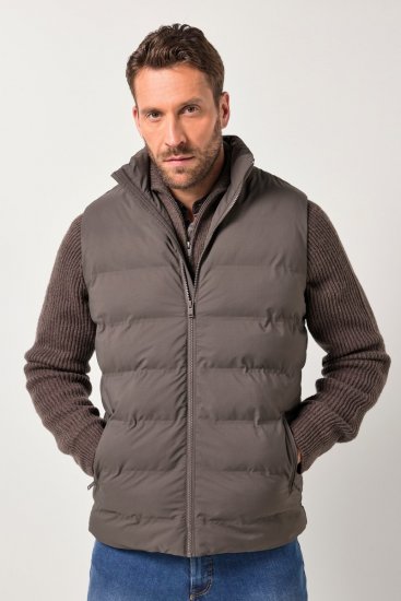 JP1880 841361 Laserquiltet vest Mokkabrun - Jakker - Store jakker - 2XL-12XL