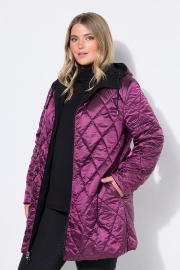 Ulla Popken 841398 Kåpe Svart - Frakker - Kåper i store størrelser