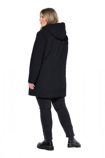 Ulla Popken 841398 Kåpe Svart - Frakker - Kåper i store størrelser