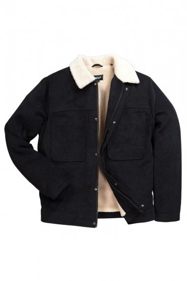 Men+ 545 Jakke med teddykrage Svart - Jakker - Store jakker - 2XL-12XL