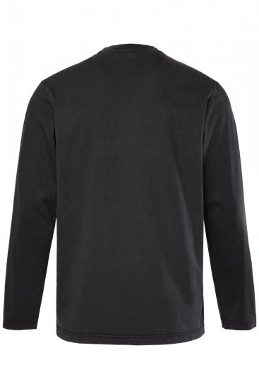 Men+ 612 Langermet T-skjorte Denim Brand Company Svart - T-skjorter - Store T-skjorter - 2XL-14XL