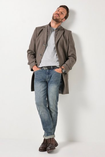 JP1880 Coat Flexnamic Quilted Insert Grey TALL - TALL jakker - TALL jakker med ekstra lengde