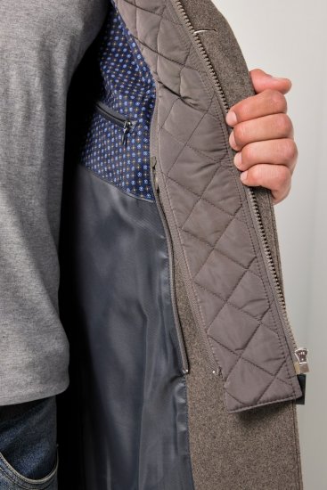 JP1880 Coat Flexnamic Quilted Insert Grey TALL - TALL jakker - TALL jakker med ekstra lengde