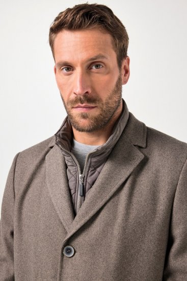 JP1880 Coat Flexnamic Quilted Insert Grey TALL - TALL jakker - TALL jakker med ekstra lengde