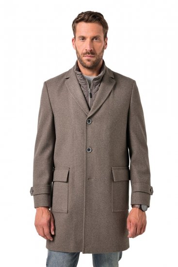 JP1880 Coat Flexnamic Quilted Insert Grey TALL - TALL jakker - TALL jakker med ekstra lengde