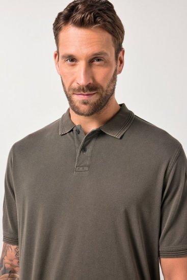 JP1880 Polo Shirt Pique Vintage Mocha - Polo- & piqueskjorter - Poloskjorte i store størrelser - 2XL-8XL
