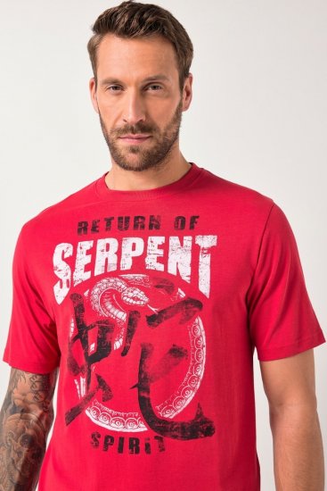 JP1880 T-Shirt Short Sleeve Serpent Red - T-skjorter - Store T-skjorter - 2XL-14XL