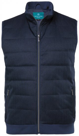 Boston Park 995 Tofarget quiltet vest Mørkeblå - Jakker - Store jakker - 2XL-12XL
