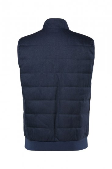 Boston Park 995 Tofarget quiltet vest Mørkeblå - Jakker - Store jakker - 2XL-12XL