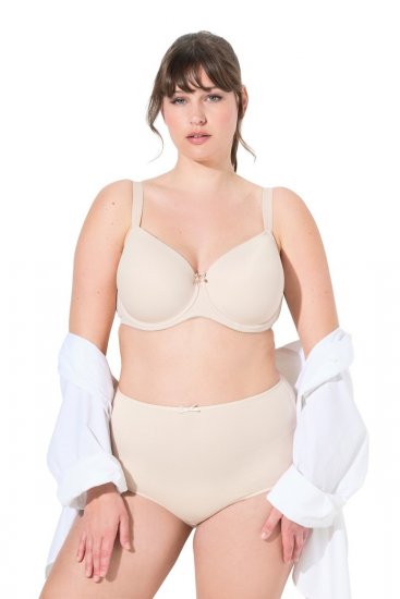 Ulla Popken 842435 Truser med høyt liv 3-pakning Beige - Truser - 