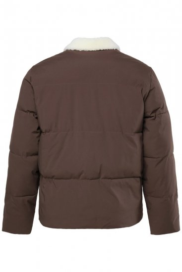 JP1880 842508 Jakke med teddykrage Hasselnøtt - Jakker - Store jakker - 2XL-12XL