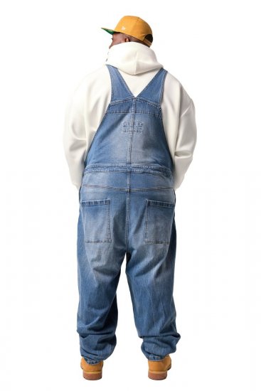 JP1880 842648 Snekkerbukse i dongeri med vid passform Denimblå - Jeans og bukser - Store Bukser og Store Jeans
