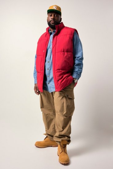 STHUGE 842684 Vattert vest Rød - Jakker - Store jakker - 2XL-12XL