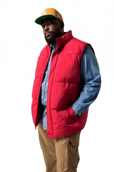 STHUGE 842684 Vattert vest Rød - Jakker - Store jakker - 2XL-12XL
