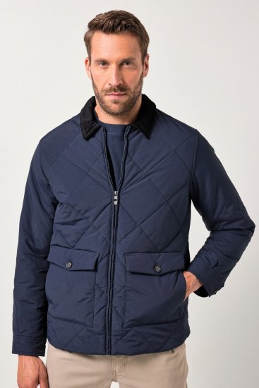 JP1880 842790 Quiltet bomberjakke i resirkulert materiale Mørkeblå - Jakker - Store jakker - 2XL-12XL