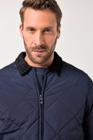 JP1880 842790 Quiltet bomberjakke i resirkulert materiale Mørkeblå - Jakker - Store jakker - 2XL-12XL