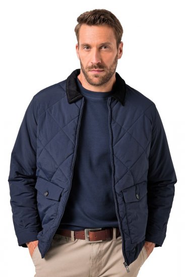 JP1880 842790 Quiltet bomberjakke i resirkulert materiale Mørkeblå - Jakker - Store jakker - 2XL-12XL