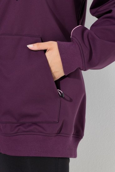 Ulla Popken 843186 Vannavvisende softshelljakke med refleks Vinrød - Jakker - Damejakker i store størrelser