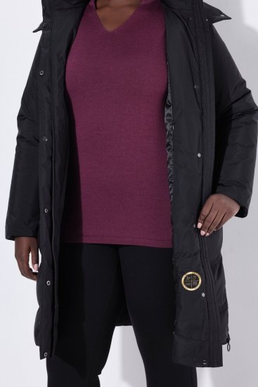 Ulla Popken SYMPATEX Triple Function Coat Black - Frakker - Kåper i store størrelser