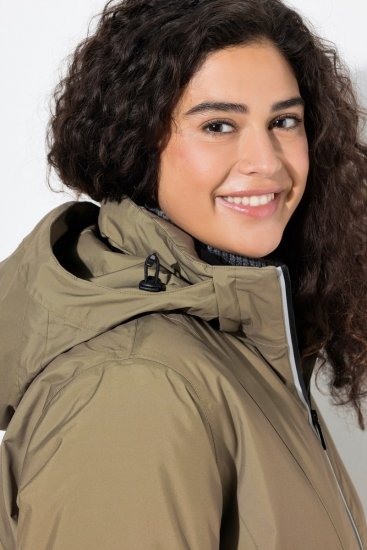 Ulla Popken 844034 Funksjonsjakke Khaki - Jakker - Damejakker i store størrelser