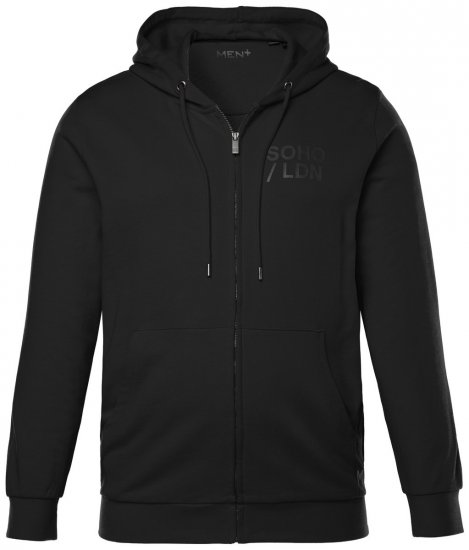 Men+ 305 Hettejakke Soho LDN Svart - Gensere og hettegensere - Store hettegensere - 2XL-14XL