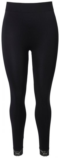 Ulla Popken 844563 Strømpeleggings Svart - Strømpebukser & sokker - 