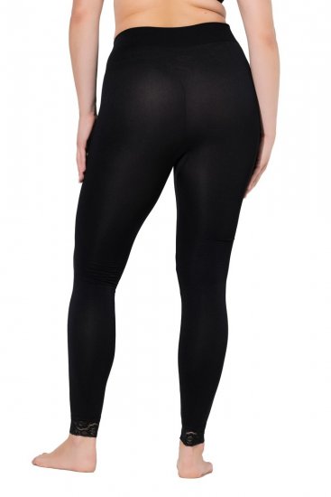 Ulla Popken 844563 Strømpeleggings Svart - Strømpebukser & sokker - 