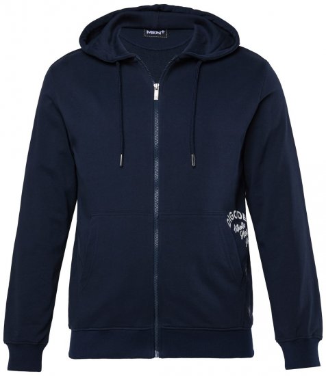 Men+ 957 Hettejakke Mørkeblå - Gensere og hettegensere - Store hettegensere - 2XL-14XL