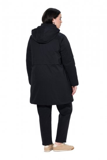 Ulla Popken 845111 Parkas Svart - Frakker - Kåper i store størrelser