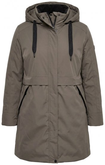 Ulla Popken 845111 Parkas Mørkegrønn - Frakker - Kåper i store størrelser