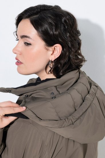 Ulla Popken 845111 Parkas Mørkegrønn - Frakker - Kåper i store størrelser