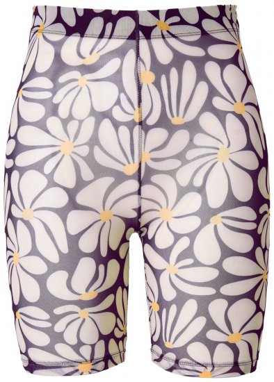 Ulla Popken 845285 Blomstrete antignagshorts Svart - Antignagshorts - 