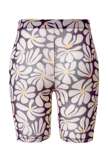 Ulla Popken 845285 Blomstrete antignagshorts Svart - Antignagshorts - 
