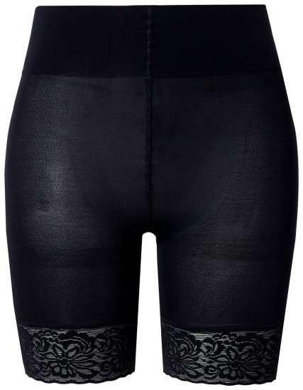 Ulla Popken 845319 Antignagshorts med blonder Svart - Antignagshorts - 