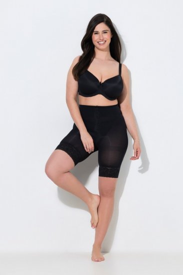 Ulla Popken 845319 Antignagshorts med blonder Svart - Antignagshorts - 