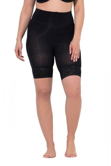 Ulla Popken 845319 Antignagshorts med blonder Svart - Antignagshorts - 