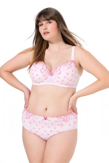 Ulla Popken 845425 Truser med blonder Rosa - Truser - 