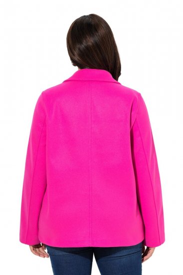 Ulla Popken 846021 Fleecekåpe Rosa - Frakker - Kåper i store størrelser
