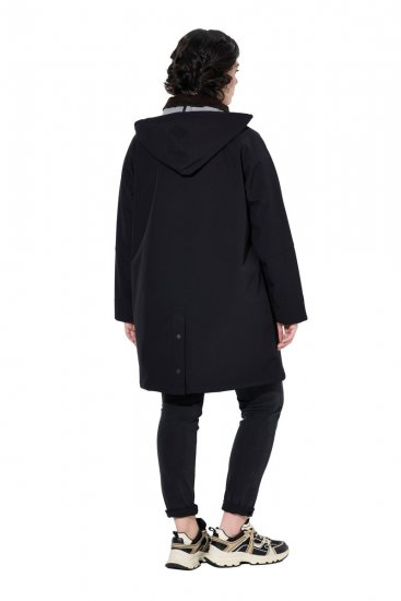 Ulla Popken 846278 Softshellkåpe Svart - Frakker - Kåper i store størrelser