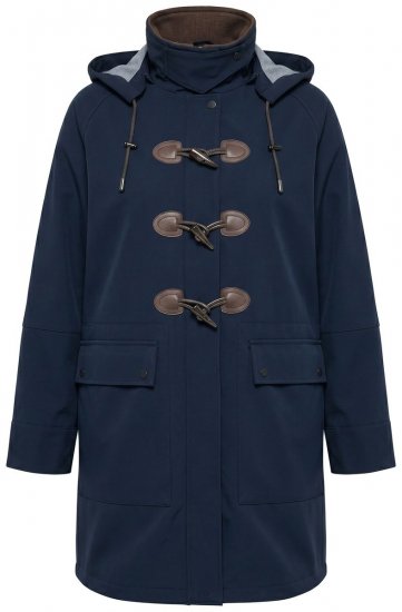 Ulla Popken 846278 Softshellkåpe Mørkeblå - Frakker - Kåper i store størrelser