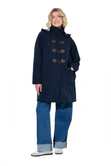 Ulla Popken 846278 Softshellkåpe Mørkeblå - Frakker - Kåper i store størrelser