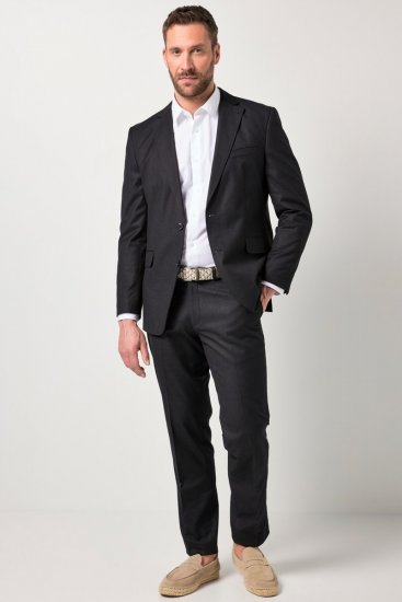 JP1880 Korsika Blazer i linlook Svart - Dresser og blazere - Dresser i store størrelser