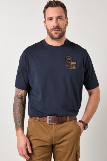 JP1880 846657 T-skjorte bellyfit med merker Mørkeblå TALL - TALL T-skjorter - Ekstra Lange T-skjorter