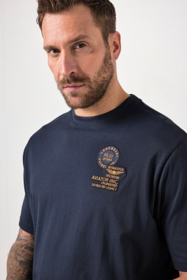 JP1880 846657 T-skjorte bellyfit med merker Mørkeblå TALL - TALL T-skjorter - Ekstra Lange T-skjorter