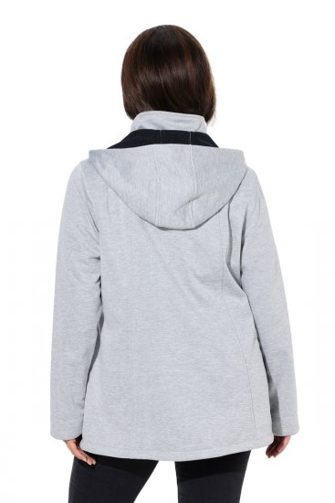 Ulla Popken 846744 Softshelljakke Gråmelert - Jakker - Damejakker i store størrelser