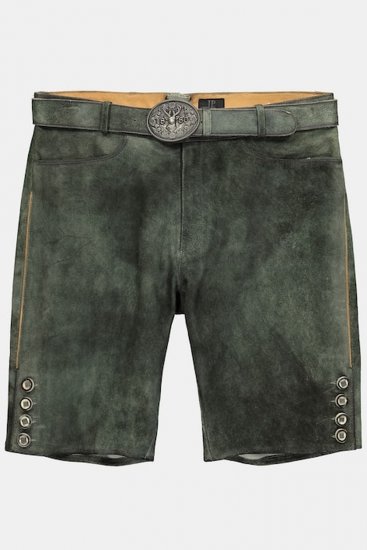 JP1880 846895 Bermudashorts i geiteruskinn Mørk oliven - Shorts - Store shorts - W40-W60