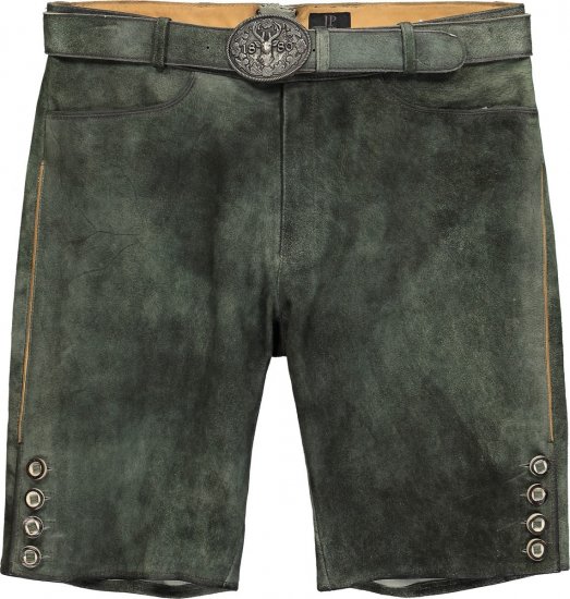 JP1880 846895 Bermudashorts i geiteruskinn Mørk oliven - Shorts - Store shorts - W40-W60